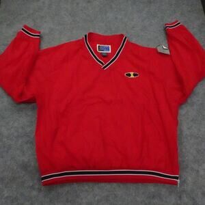 Idaho Vandals Jacket Mens Extra Large Pullover‎ Windbreaker Vintage Red TOW A